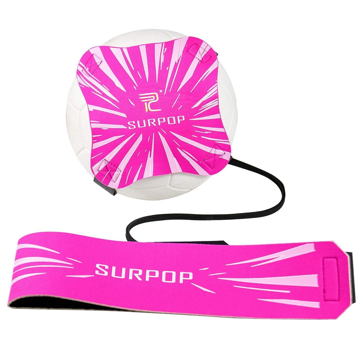 Surpop Adjustable Solo Soccer Trainer Belt, Pink