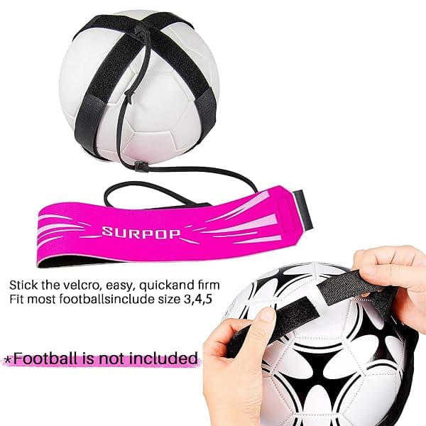 Surpop Adjustable Solo Soccer Trainer Belt, Pink — view 4 of 4