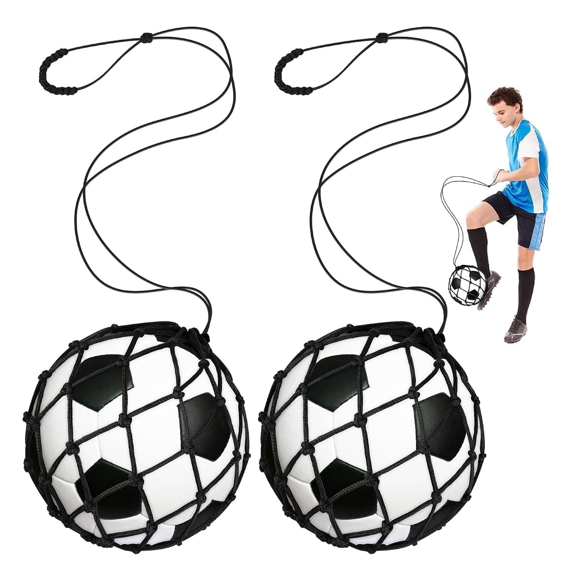 Rolitwils Solo Soccer Kick Trainer, 2 Pack