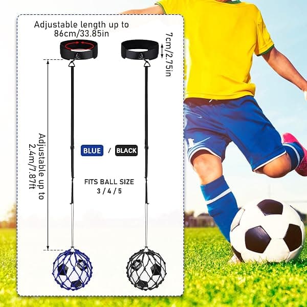 TOBWOLF Hands-Free Soccer Ball Trainer, 2 Pack — view 2 of 4