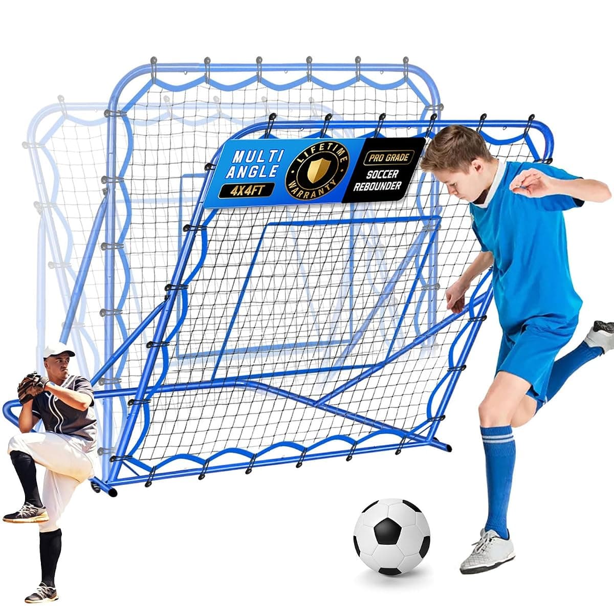 Winthai Multi-Sport Rebounder Net, 4 x 4 ft