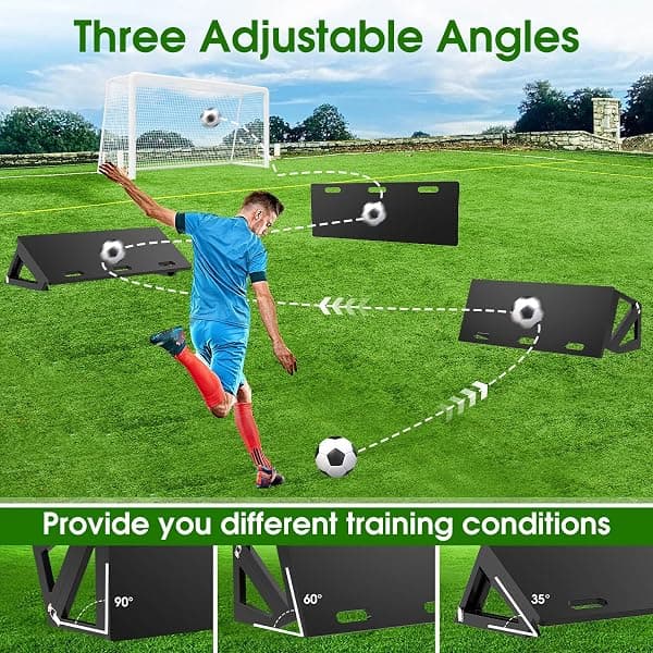 RINREA 3-Angle Soccer Rebounder Board, 32 x 12 in — view 2 of 4