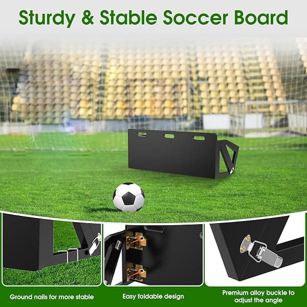 RINREA 3-Angle Soccer Rebounder Board, 32 x 12 in — view 4 of 4