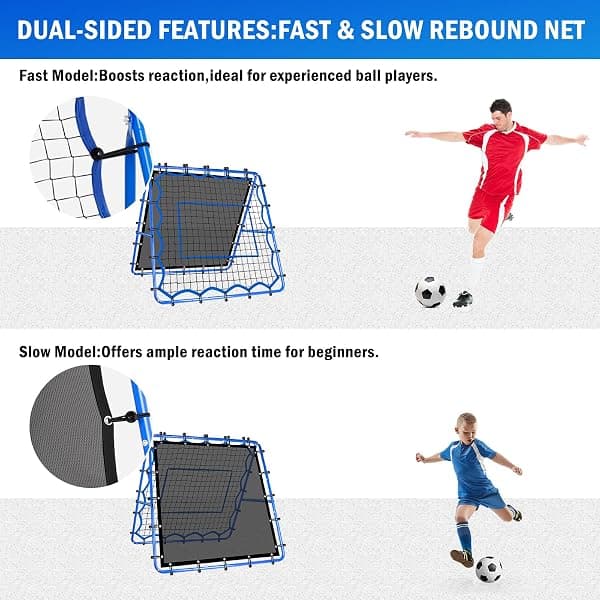 Winthai Dual-Sided Rebounder Net, 4 x 4 ft — view 3 of 4