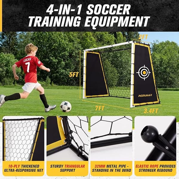 PodiuMax 4-in-1 Soccer Goal and Rebounder, 7 x 5 ft — view 2 of 4