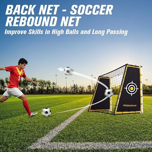 PodiuMax 4-in-1 Soccer Goal and Rebounder, 7 x 5 ft — view 3 of 4