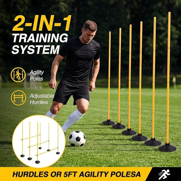 Lineslife Agility Poles, 9 Pack, 5 ft — view 2 of 4