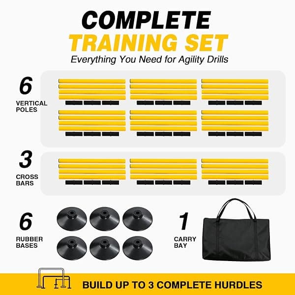 Lineslife Agility Poles, 9 Pack, 5 ft — view 3 of 4