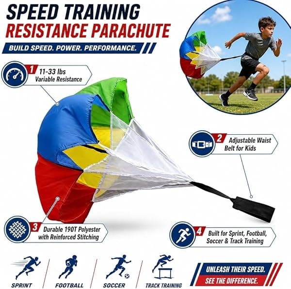 Neliangia Kids Speed Training Parachute, Small — view 2 of 4