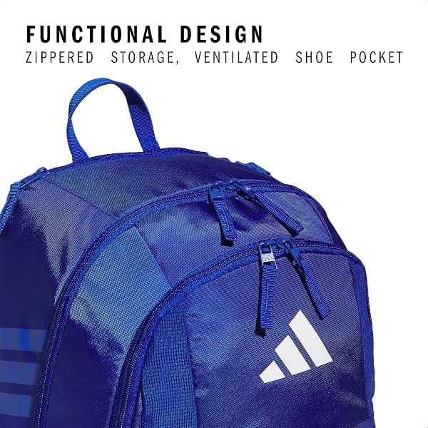 adidas Stadium Soccer Backpack 36L, Royal Blue — view 3 of 4