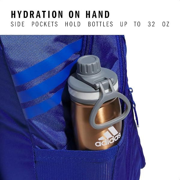 adidas Stadium Soccer Backpack 36L, Royal Blue — view 4 of 4