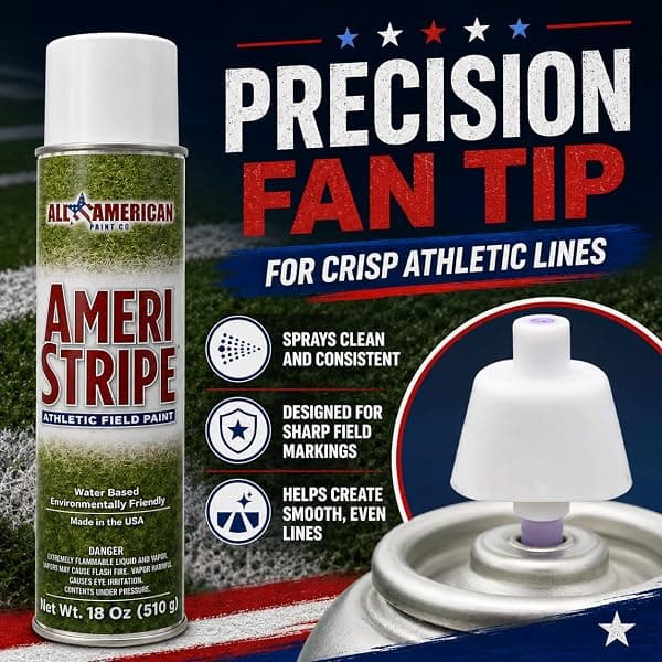 Ameri-Stripe Field Marking Paint, Red, 12 Cans — view 3 of 4