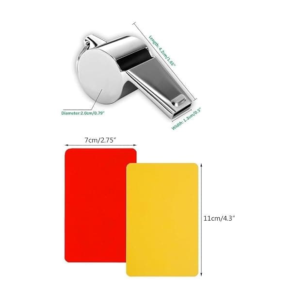 Golvery Referee Card Kit with Steel Whistle — view 3 of 4