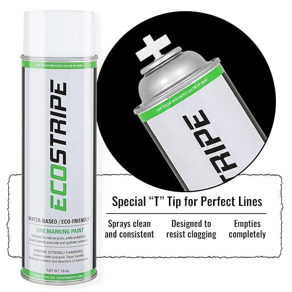 Eco-Stripe Field Marking Paint, White, 12 x 18 oz — view 2 of 4