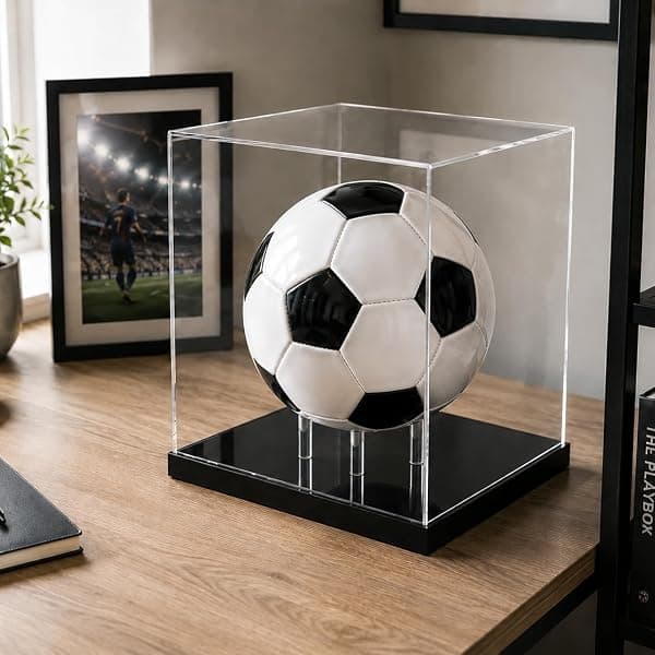 OnDisplay Acrylic Soccer Ball Case, UV-Blocking — view 3 of 4