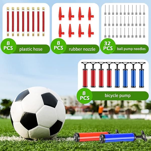 Chumia Ball Pump Kits, 8 Pack, Red and Blue — view 4 of 4