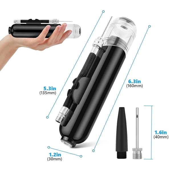 BROTOU Dual-Action Ball and Bike Pump, 9 Pieces — view 2 of 4
