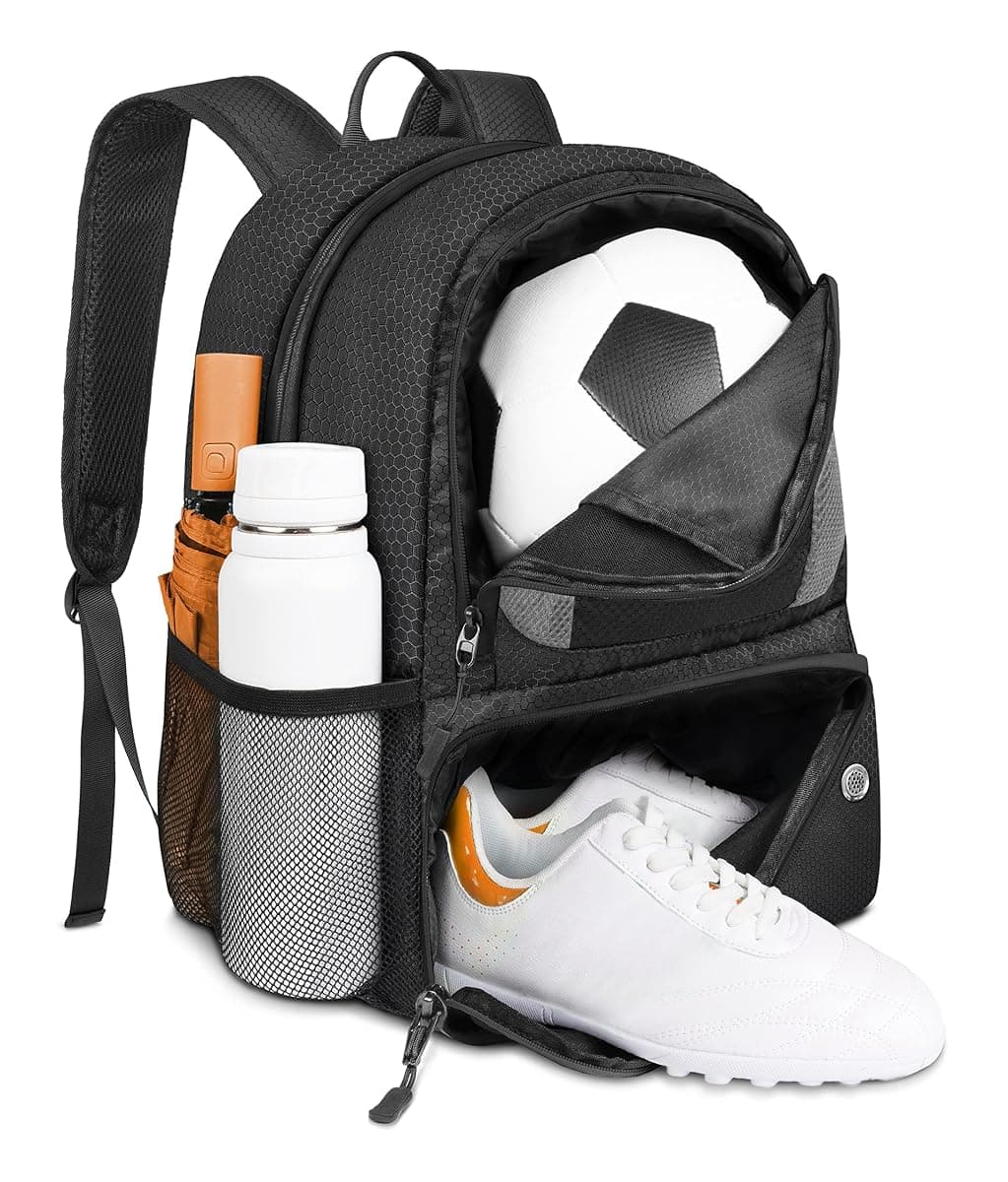 YOREPEK Soccer Backpack 28L, Grey