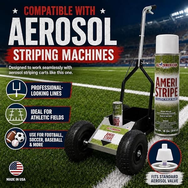 Ameri-Stripe Field Marking Paint, White, 3 Cans — view 4 of 4