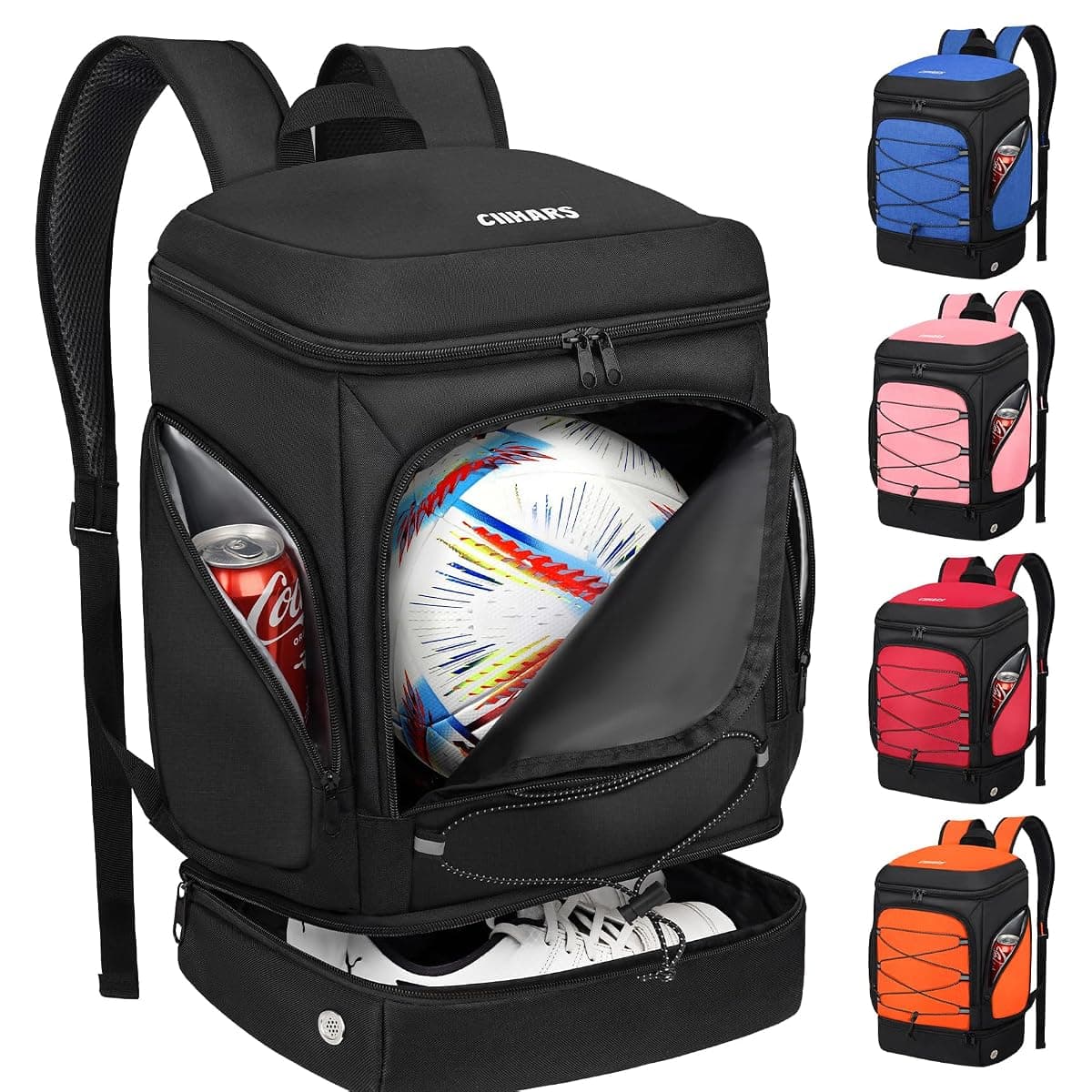 Ciihars Soccer Backpack with Insulated Pockets