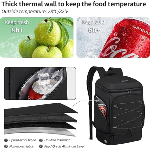 Ciihars Soccer Backpack with Insulated Pockets — view 2 of 4
