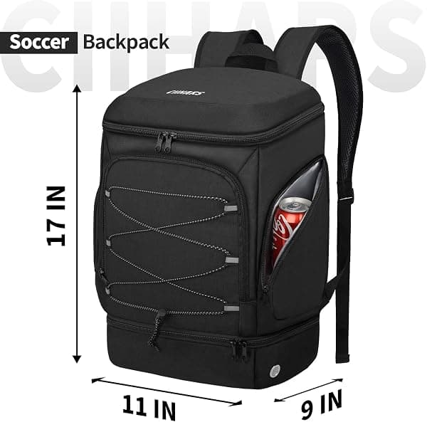 Ciihars Soccer Backpack with Insulated Pockets — view 4 of 4