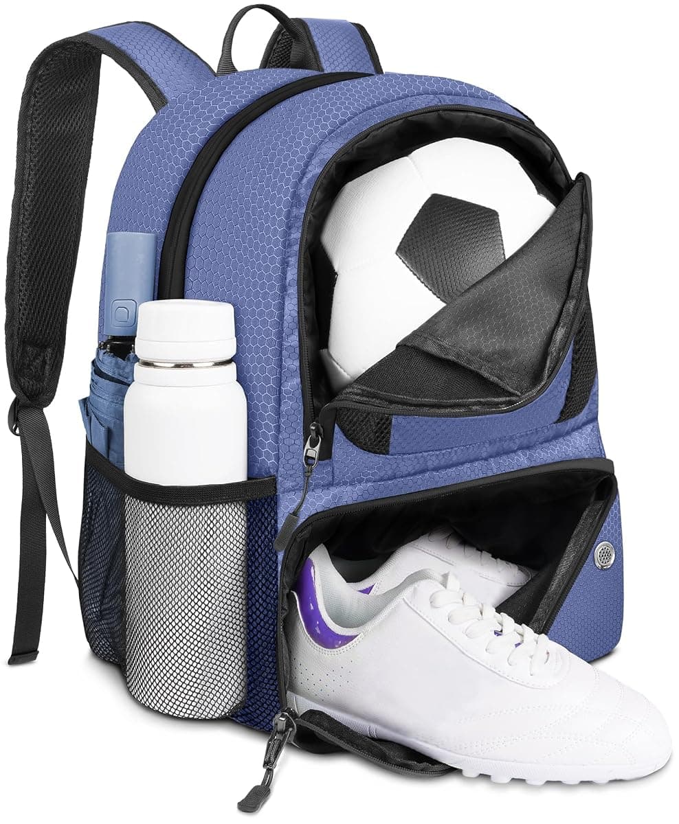 YOREPEK Soccer Backpack 28L, Purple