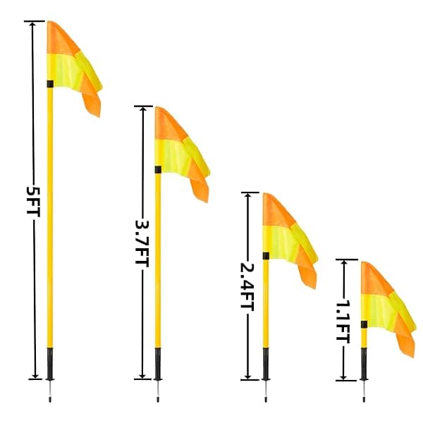 Nbguigdstr Soccer Corner Flags, Set of 4, 5 ft — view 3 of 4