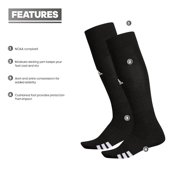 adidas Rivalry Over-the-Calf Socks, Large, 2 Pairs — view 2 of 4