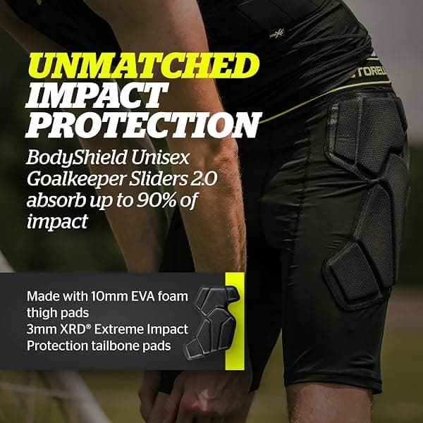 Storelli BodyShield GK Sliding Shorts, Medium — view 2 of 4