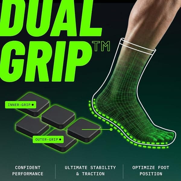 LUX Sports DualGrip Soccer Grip Socks, Medium — view 2 of 4