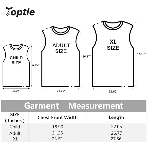 TOPTIE Numbered Scrimmage Vests, Adult, 12-Pack — view 2 of 4