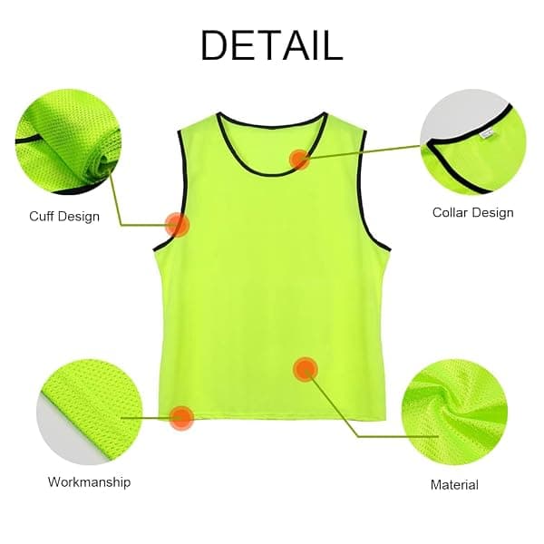 TOPTIE Numbered Scrimmage Vests, Adult, 12-Pack — view 4 of 4