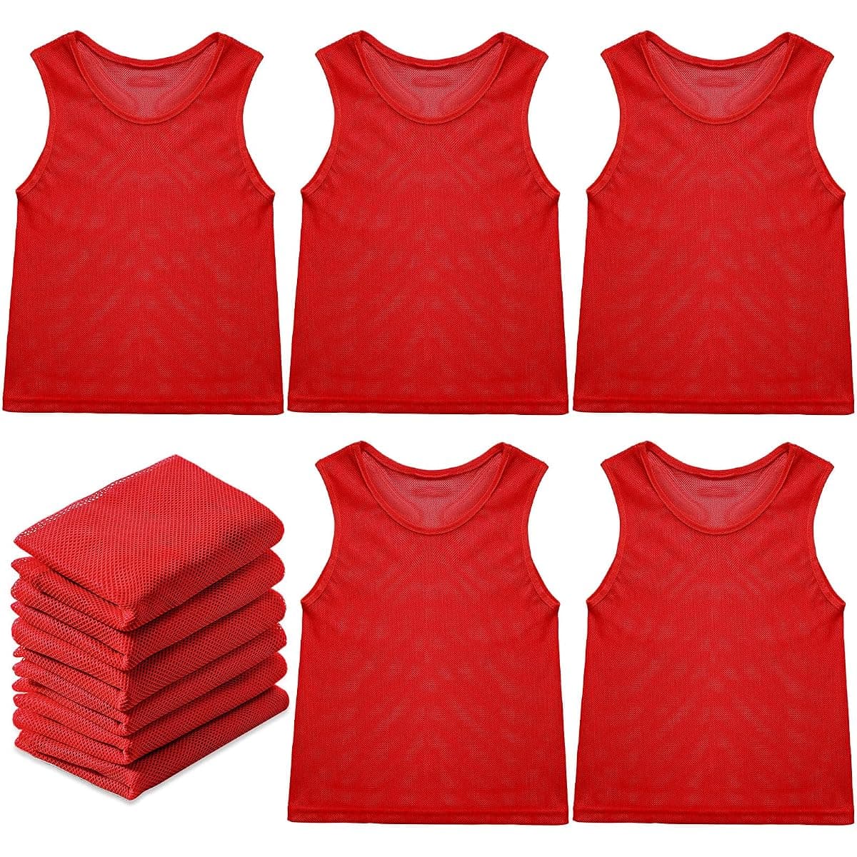 Sintege Mesh Scrimmage Pinnies, 12-Pack