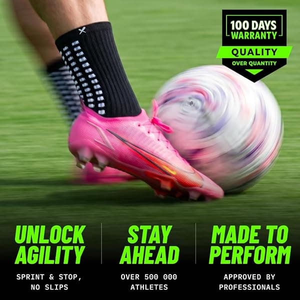 LUX Sports DualGrip Grip Socks, Black — view 4 of 4