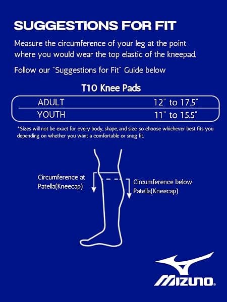 Mizuno T10 Plus Adult Volleyball Knee Pads — view 2 of 4