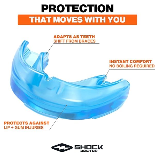 Shock Doctor Braces Mouth Guard, Youth, Pink — view 3 of 4