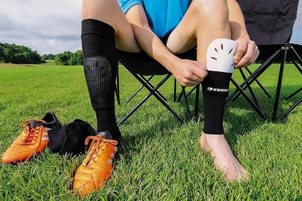 Kwik Goal Youth Shin Guard Sleeves, Black — view 3 of 4