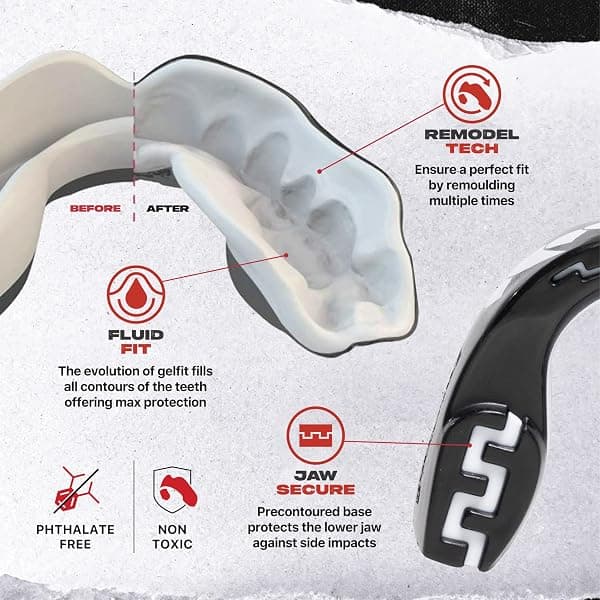 Safejawz Fangz Youth Mouthguard with Case — view 3 of 4