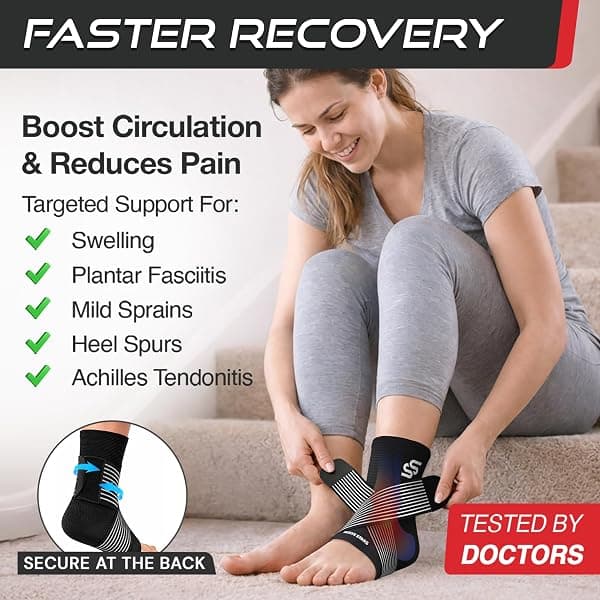 Sleeve Stars Ankle Brace with Strap, Medium — view 2 of 4