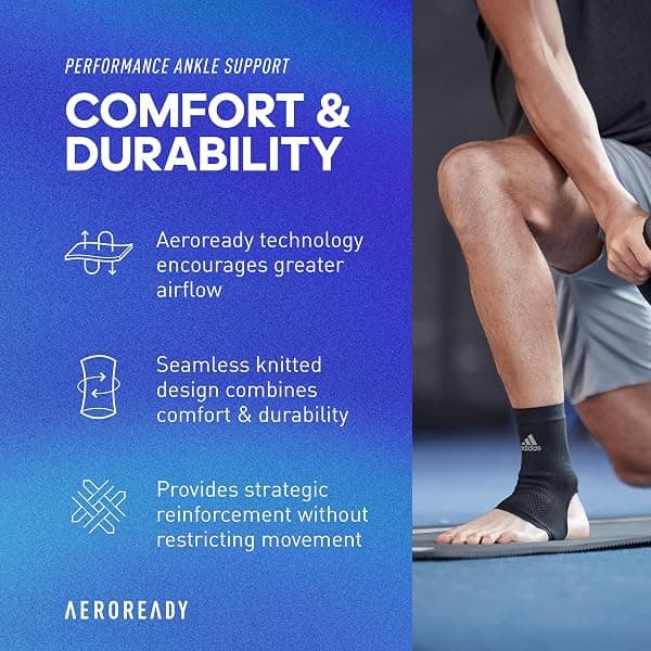 adidas Climacool Ankle Support Sleeve, Large — view 3 of 4