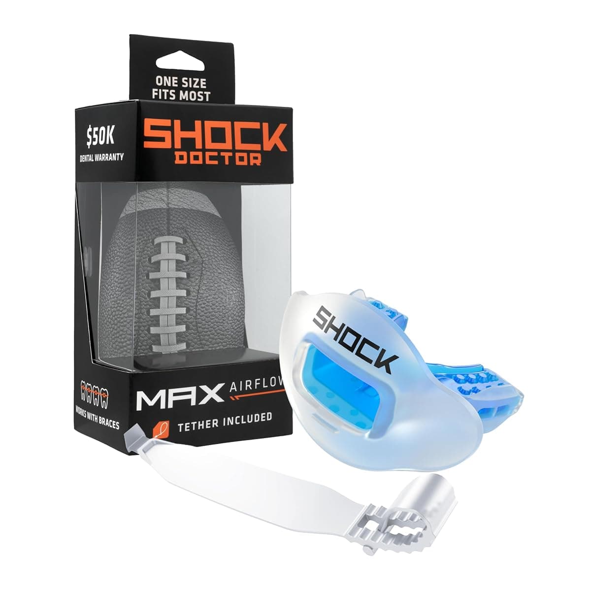 Shock Doctor Max AirFlow Lip Guard with Strap
