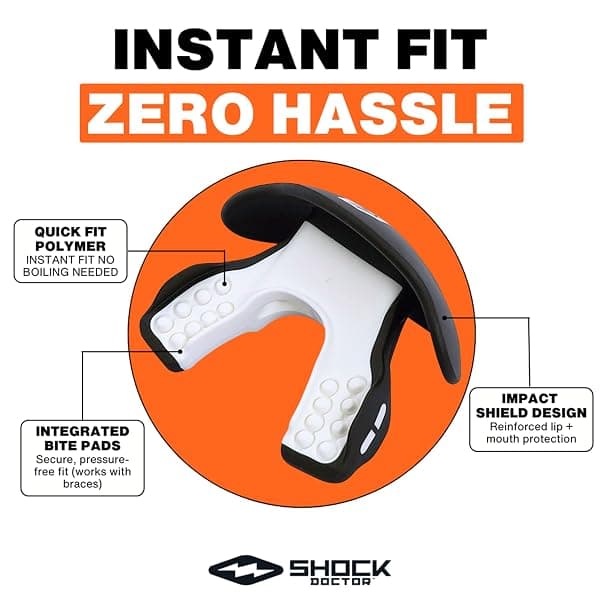Shock Doctor Max AirFlow Lip Guard with Strap — view 3 of 4