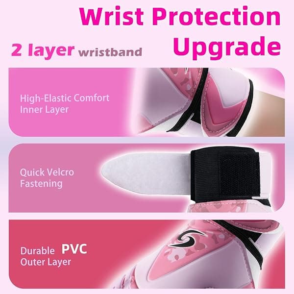 Sportout Youth Goalkeeper Gloves, Size 6, Pink — view 4 of 4