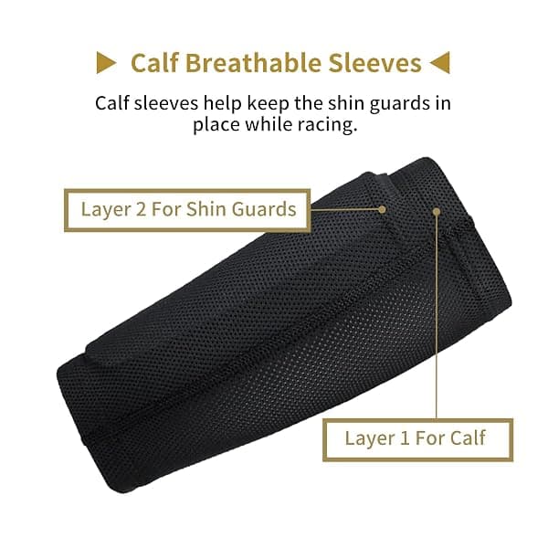 Aimisicar Youth Shin Guards with Sleeves, Medium — view 3 of 4