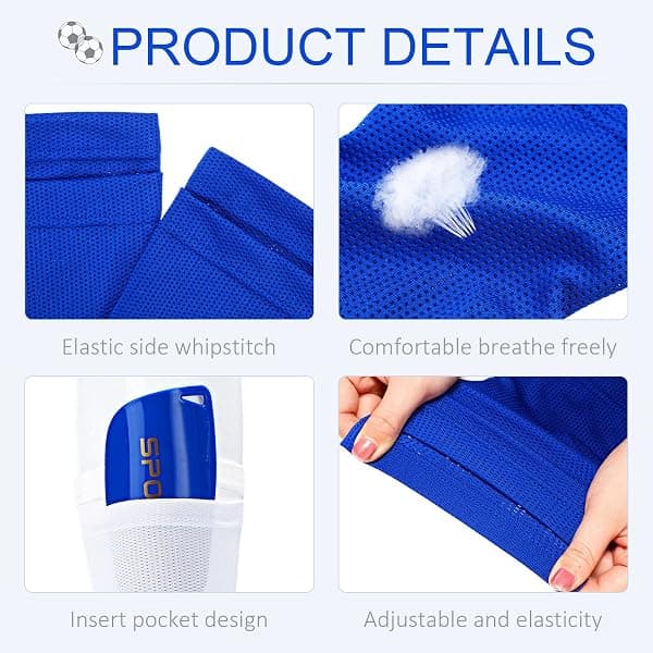Boyiee Kids Shin Guard Sleeves, 3 Pairs, Small — view 2 of 4