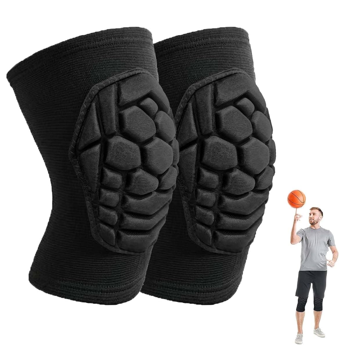 Jybtaa Knee Pad Sleeves, Medium, Black