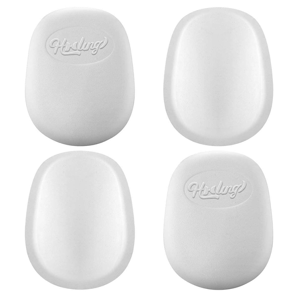 HooLing Youth Football Knee Pads, 4 Pack, White