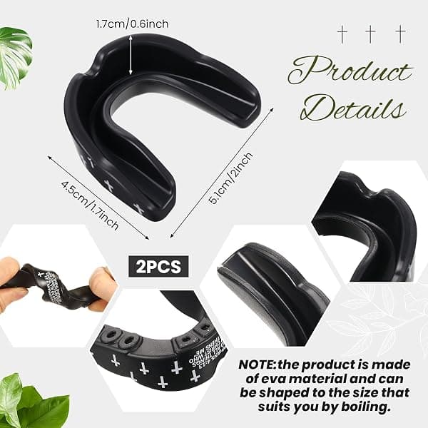Yaomiao Youth Mouthguards, 2 Pack, Black & Philip — view 2 of 4