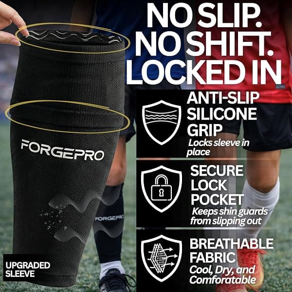 ForgePro Shin Guard Sleeves, 2 Pairs, Large — view 3 of 4
